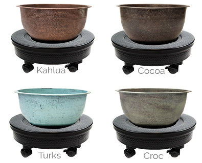 Copper Pedicure Bowl Color Selection