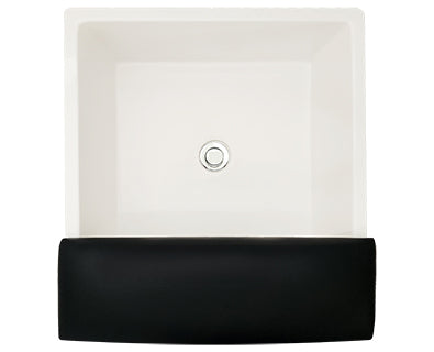 Square Pedi Sink With Black Footpad