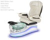 La Mira Chair 9660 White Upholstery - Chrome Trim