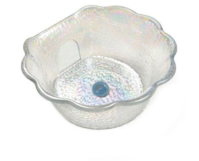 Scallop Iridescent Crystal Glass Color