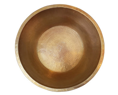 Solstice Bowl Hammered Copper - Interior