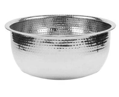 Stainless Hammered Pedicure Bowl
