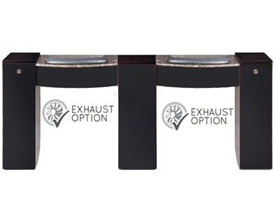 Double Manicure Table With Exhaust System