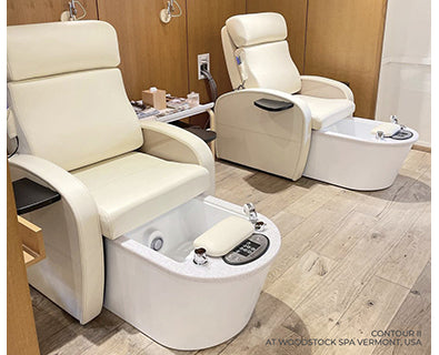 Contour Pedicure Chairs in Spa Setting