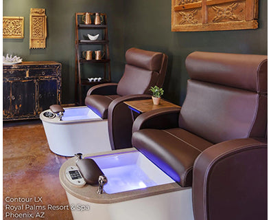 Contour II LX Pedicure Chairs - Spa Setting