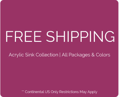 Free Shipping - Acrylic Sink Collection