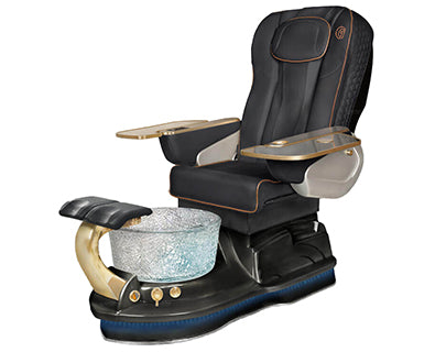 La Peria Pedicure Chair - Black Upholstery