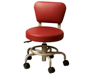 ANS Pedi Stool Red Upholstery