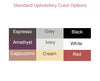 Upholstery Color Options - Standard