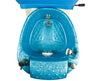 Blue Pedicure Sink With Footrest
