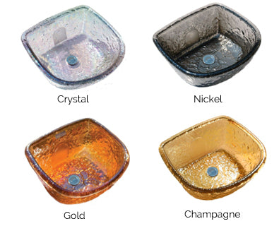 Texture Glass Bowl Color Options