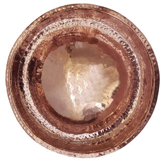 Brillo Copper Manicure Bowl - Top