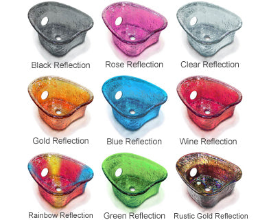Camellia Glass Sink Colors