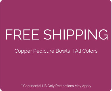 Free Shipping - Copper Pedicure Bowls