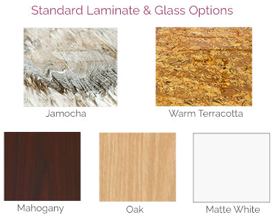 Ion Glass Top & Laminate Options - Standard