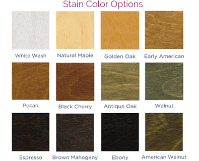 LEC Wood Stain Color Options
