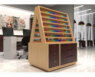 Pinnacle Nail Polish Rack Freestanding Design - Main Image