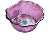Scallop Iridescent Amethyst Glass Color