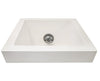 White Pedicure Sink - Square Design